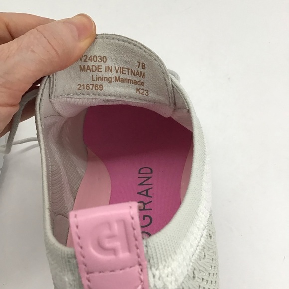 Cole Haan ZEROGRAND Stitchlite Wingtip Oxford Sneaker NWT Casual Ivory Size 7 - Picture 2 of 10